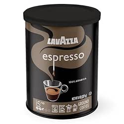 Lavazza Espresso Ground Coffee, Medium Roast, 100% Arabica, 8 oz