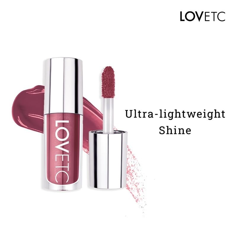 Image of High Glaze Lip Gloss - Barely Blushing | Non‑Sticky Lipgloss for Women |Hydrating Gloss with Marula Oil & Hyaluronic Acid|Tinted Lip Gloss for Plump, Glossy, Long‑Lasting Shine | Mauve Miracles