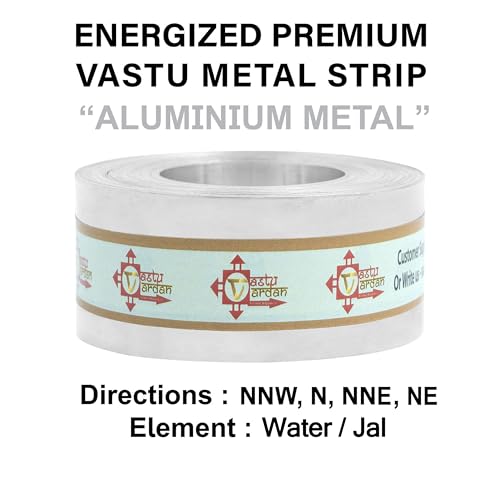 Image of Aluminium Strip | 1 INCH | Pack of 1 | Strip for Vastu Remedy | Width-25mm, Thickness-0.2mm, Length-100 Feet Approx | Vastu Steel Strip for Toilet Correction |