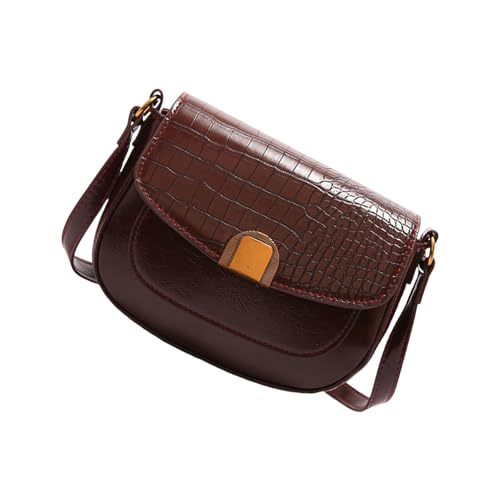 Ddujbtp Bolso moderno con textura de piedra para las axilas, cómodo bolso de hombro, diseño de múltiples compartimentos, uso diario y ocasiones nocturnas, práctico bolso para las axilas, Color café Ddujbtp Bolso moderno con textura de piedra para las axilas, cómodo bolso de hombro, diseño de múltiples compartimentos, uso diario y ocasiones nocturnas, práctico bolso para las axilas, Color café