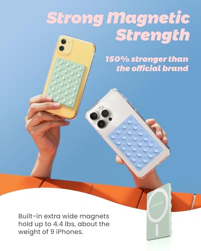 image for amBand Cute Preppy Stuff Silicone Suction Cup Phone Mount, Detachable 