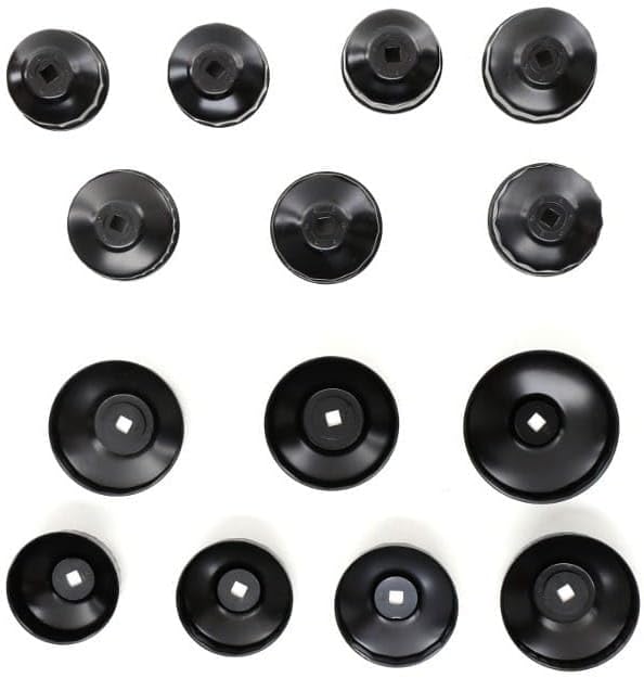 LED LEDS Set da 15 pezzi chiavi a tazza per filtro olio motore auto Smontaggio Rimozione