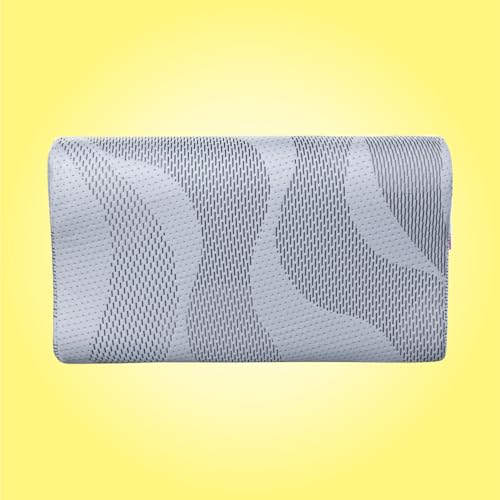 Image of peps Komffy Memory Foam Contour Pillow - Moulded, Orthopedic Neck Support | Small Size (20 x 12 x 3.5-4.5 Inch)