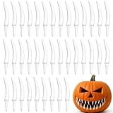 36-Piece Halloween Pumpkin Teeth for Jack-o'-Lantern Carving, White
