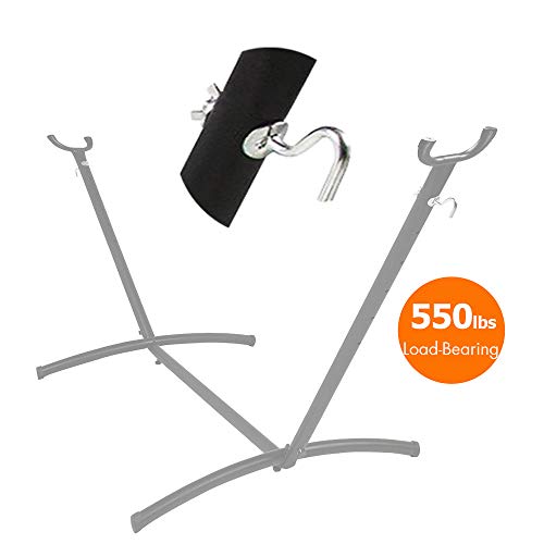 Zinc Heavy-Duty Replacement Hooks Holding Hammock Fit 3/8 Inch Dia. 1-1/4 to 2 Inch Long Hole on Hammock Stand - 2 Packs - Thumbnail 2