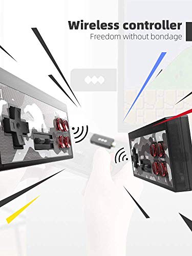 Jackky Retro Game Console,Wireless Controller,AV Output NES Game Console,Built in 620 Classic Games,Mini Portable Host Plug and Play Home Video Game Console for TV,for Kids and Adult