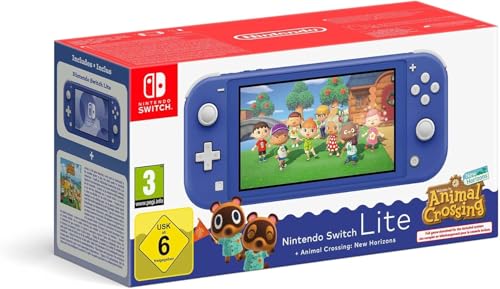 Nintendo Switch Lite Blue + Animal Crossing New Horizons