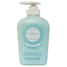 Perlier "Muschio Bianco dOriente" Liquid Soap, White Musk Scent, Measuring Cap 10.1 Fluid Ounces 300mL Bottle [ Italian Import ]