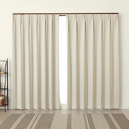 Amazon｜【受注生産品】1級遮光カーテン 防炎 断熱 5265アイボリー