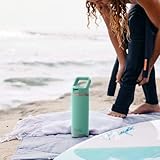 YETI Rambler 18 oz Bottle, Vacuum Insulated, Stainless Steel with Color Matching Straw Cap, Key Lime - Image 6