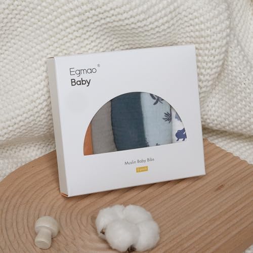 Image of Muslin Baby Bibs for Drooling and Teething,Bibs for Boys Girls