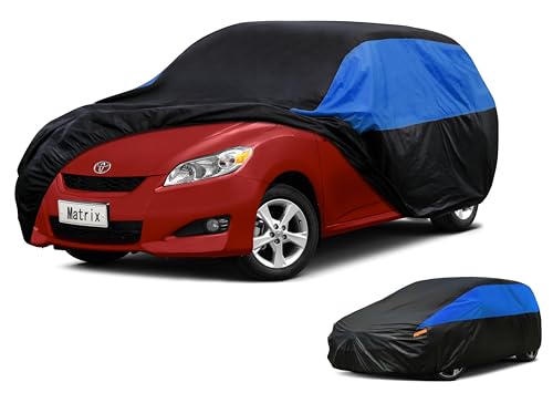 Image of GUNHYI Toyota Car Cover Custom Fit Toyota Matrix Waterproof All Weather, Lightweight Full Exterior Cover for Automobiles Outdoor Sun UV Rain Dust Snow Wind Protection.