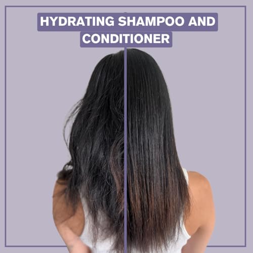 Alcôve - Hydrating Shampoo & Conditioner Duo - All Hair Types - Sulfate-Free - Moisturizing & Nourishing - With Evening Primrose Oil - Mango Extract - Argan Oil - Anti-Frizz - Color-Safe - 10oz3