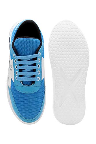 Image of SPEED STYLE Boys Sky Blue Synthetic Walking Shoes-UK3