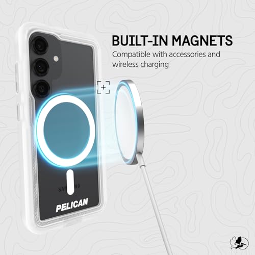Pelican Voyager Samsung Galaxy S25 Case - Rugged Phone Case - Clear - image 4
