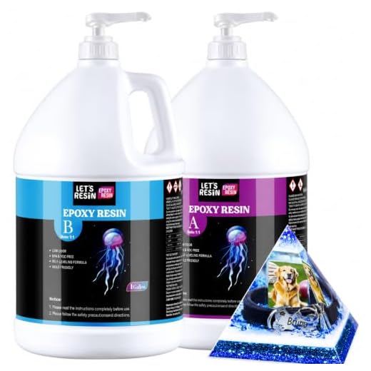2 Gallon Epoxy Resin with Pumps, Bubble Free Resin Epoxy Kit, Crystal Clear Epoxy Resin and Hardener for DIY Art, Molds,Craft