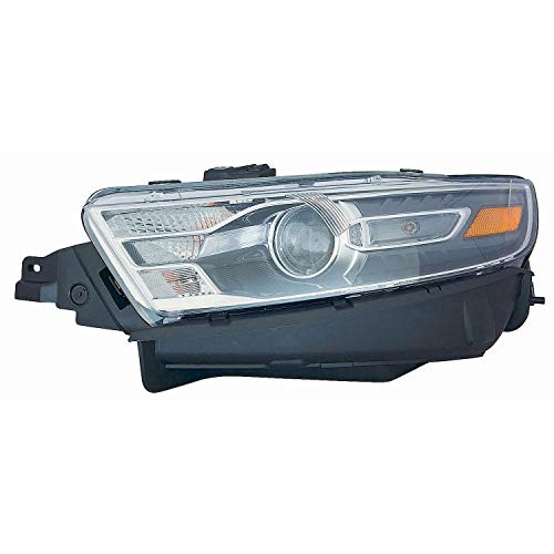 2016-2019 Ford Taurus Driver Side Halogen Headlight Assembly; Except Police Models; Made Of Pp Plastic; [Fo] Partslink FO2502361
