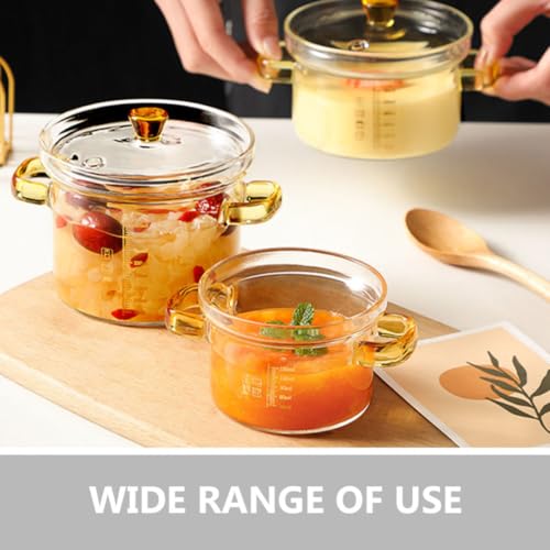 Pot à soupe en verre résistant la chaleur récipient multifonction 150ml