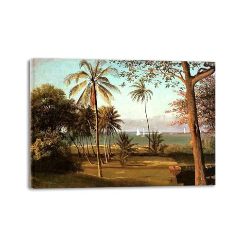 Reproduction Albert Bierstadt, peinture sur toile encadrée haut de gamme