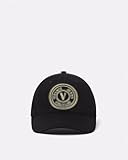 VERSACE JEANS COUTURE Black/Gold Classic Medallion Baseball Cap