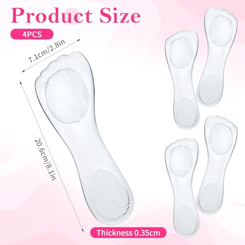 Insertos transparentes para tacones altos 4 piezas miniatura 5