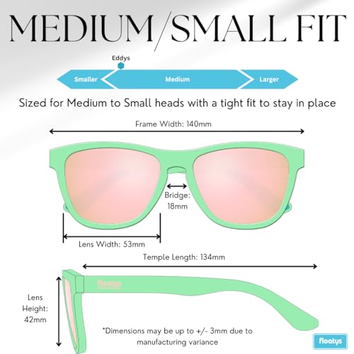 Image of Floating Sunglasses Rubberized Eddys | Polarized Water Repelling Lenses | No Slip Frame | Lightweight | Men and Women