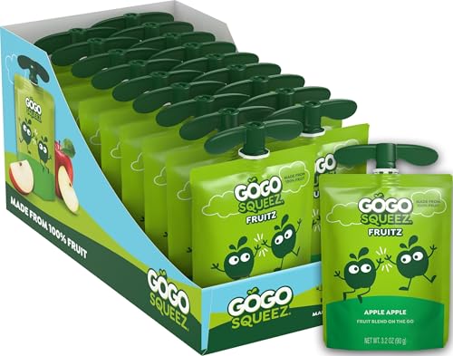 GoGo squeeZ No Sugar Added Applesauce, Apple...