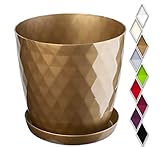 KADAX Maceta para Flores, Dorado