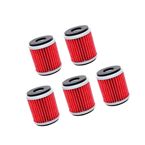 Filtro de aceite para Yamaha WR 125X y YZ 450F: repuestos con ajuste preciso de 5 piezas