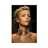WGRWA Charlize Theron Poster, Kunst-Leinwand-Poster, 