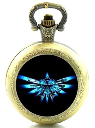 Cymru Apparel Gift Boxed Legend Of Zelda Triforce Quartz Pocket/Necklace Watch