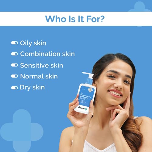 The Derma Co 2% Niacinamide Oily Skin Cleanser for Sensitive, Oily & Combination Skin 125 ml Non-Irritant | 100% Soap-Free | Non-Drying | Gently Cleanses Makeup | With 0.1% ww... - Image 3