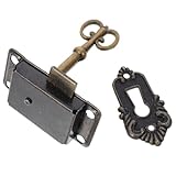 Sécurité fiable : offre une protection robuste pour vos tiroirs, la sécurité de vos objets de valeur. verrous à moraillon pour tiroirs, cadenas chinois ancien