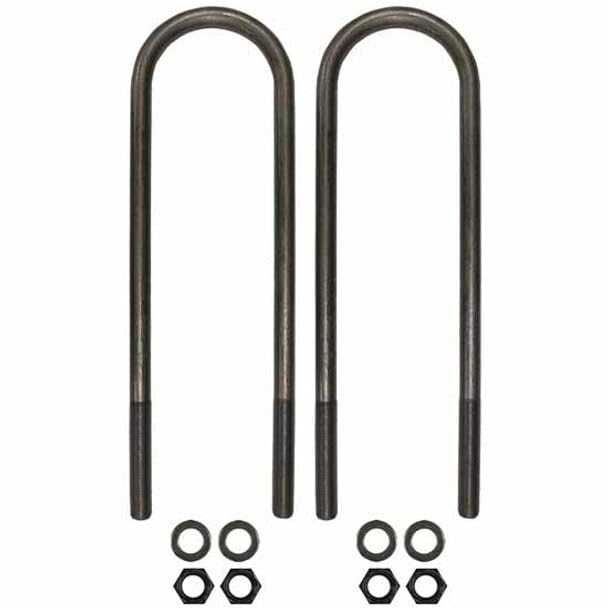 Replacement for Freightliner 122SD Year 2018 Round U Bolt KIT .75 in -16 X 4 in X 16-38 INCH Grade 8 by Technical Precision
