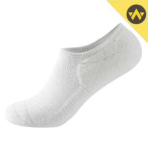 WANDER No Show Socks Women Low Cut Thick Cushion Cotton Socks Non Slip Invisible Casual Socks 6 Pairs2