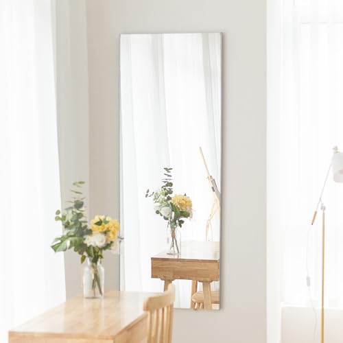 7 Life 割れない 鏡 ミラー 全身鏡 スタンドミラー 壁掛け マグネット 軽量 薄型 姿見 立て鏡 フルボディミラー ウォールミラー フィルムミラー 安心 安全 フィットネス ダンス 筋トレ おしゃれ バレエ ピラティス ダンス練習 地震対策 簡単設