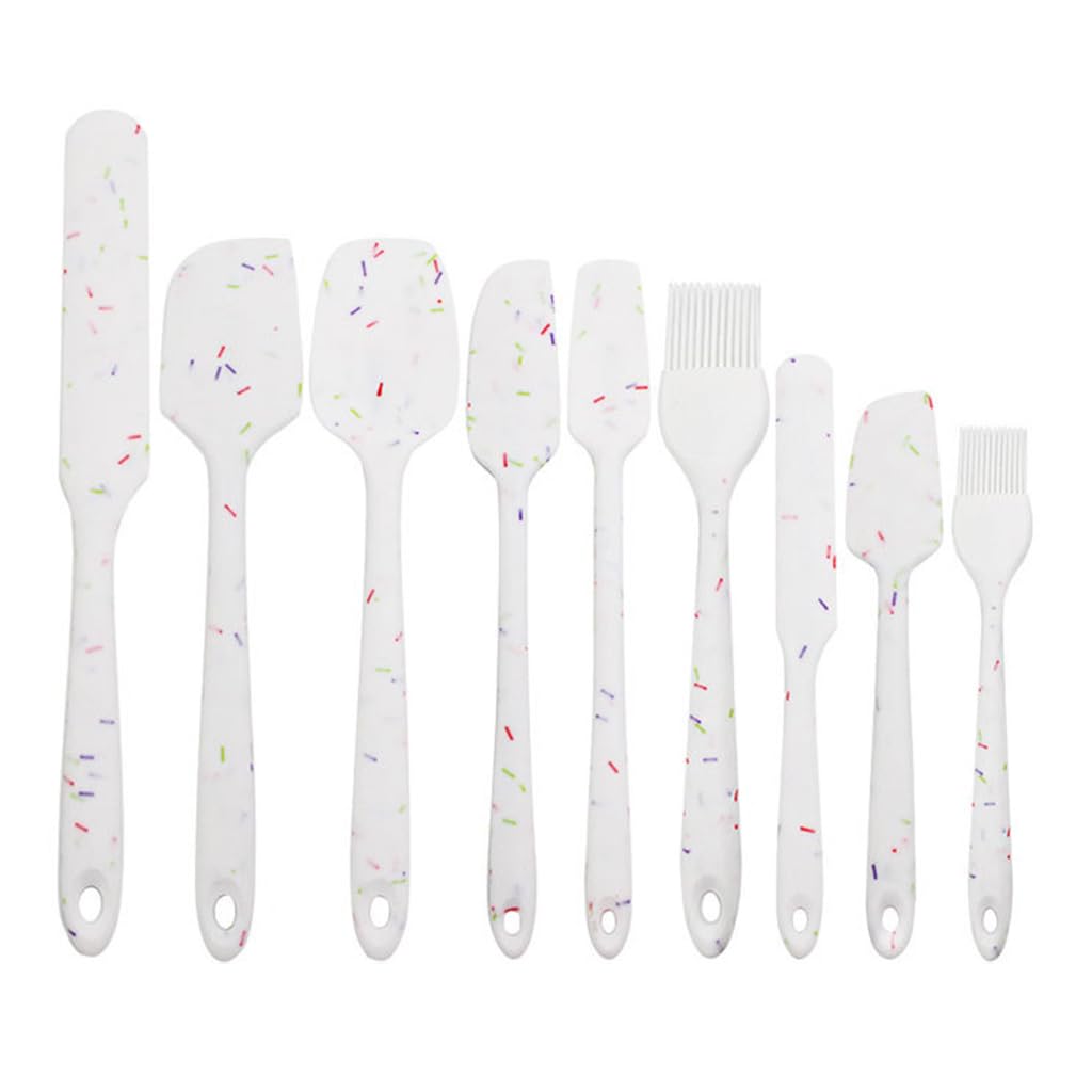 Ljmyy Kitchenware Food Grade Silicone Spatula Kitchen Utensils for Baking Cooking and Mixing Dishwasher Safe Baking Spatula Set Silicone
