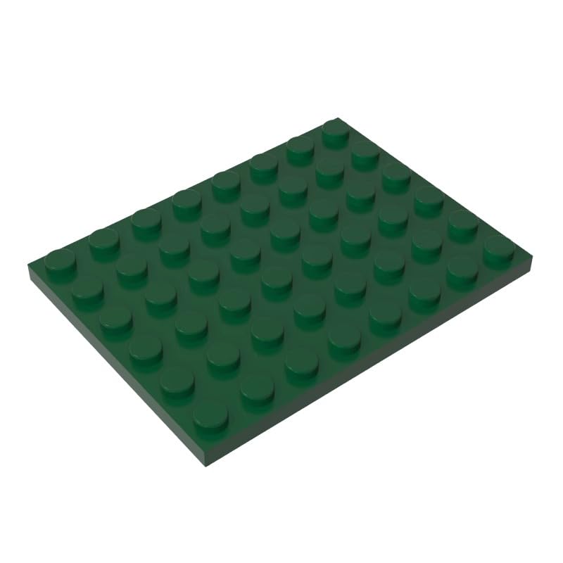 GDS-524 Compatible with LEGO 3036 Foundation Plate 6x8, Dark Green, 10 PCS — image 1