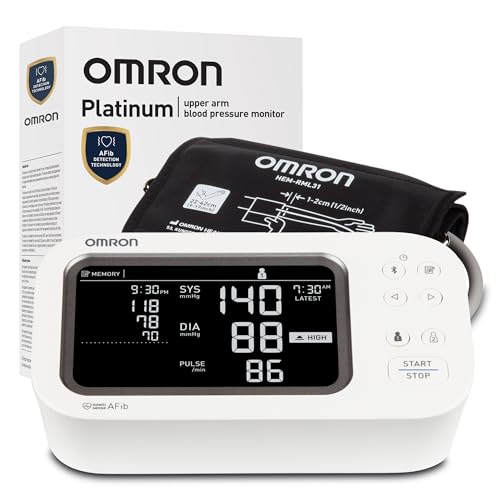 OMRON Platinum Blood Pressure Monitor for Home Use & Upper Arm Blood Pressure Cuff - #1 Doctor &...