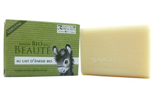 Jabón a la leche de burra (100 g) jabón orgánico de belleza con verbena