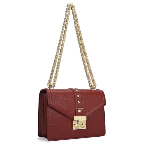 Image of Da Milano Leather Shoulder Bag for Women (00349D-OL)