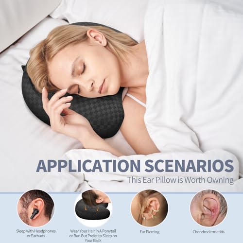 Coussin pour oreilles percées haut de gamme en coton et polyester modulable