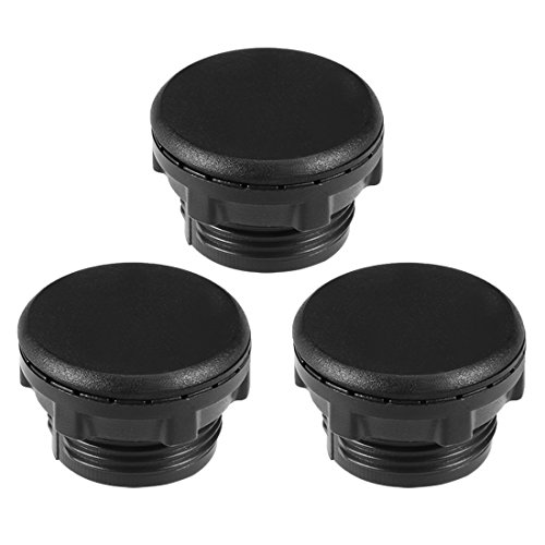 Sourcingmap 3 Pcs 22mm Black Plastic Push Button Switch Hole Panel Plug, black-22mm-3pcs