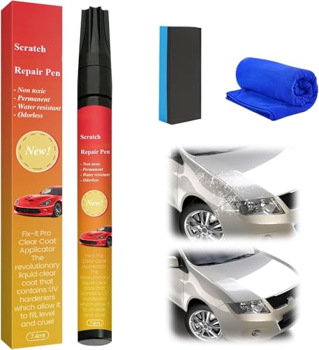 FUXNGZI 2026 Stylo Anti Rayure Voiture, Stylo Retouche Voiture, EffaceRayure Profonde Voiture, Car Scratch Remover, Anti Rayure pour Carrosserie Moto (1PCS)