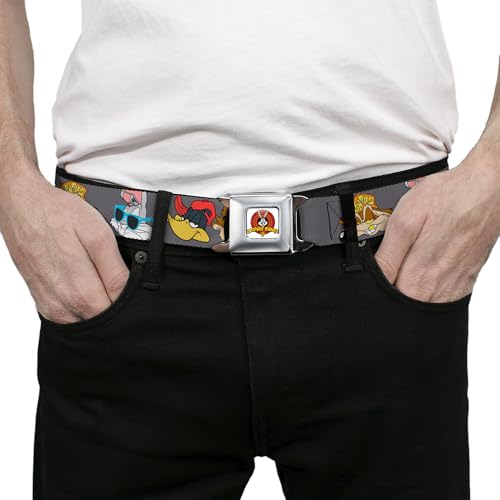 Buckle-Down Men's Seatbelt Belt Looney Tunes Kids3