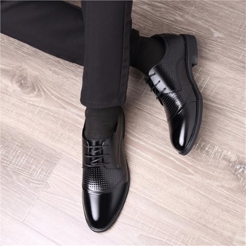 Men's Executive Shoes Lace-up Oxfords Breathable Dress for Business Trips2
