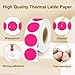 PALAIBEIQI 1 Inch Round Thermal Sticker Labels,Color Dot Stickers,Label Stickers,Waterproof,Oil Proof,for Thermal Printers,DIY,Office,Retail,Home and Warehouse Organization(Fluorescent Pink,1000 Pcs)