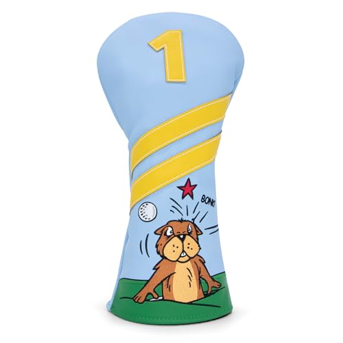 Golfschlägerhauben für Fahrerabdeckungen, Fairway-Holzabdeckungen, Hybrid-Abdeckungen im Gopher-Stil, Premium-Leder, 3-Holz-Schlägerhaube, Set mit austauschbaren Nummern, Golfschlägerabdeckungen (für