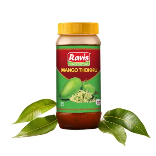 RAVIS Mango Thokku Pickle | Traditional South Indian Style | Homemade Aam Ka Thokku | Spicy Grated Mango Pickle | Authentic Taste - 300g