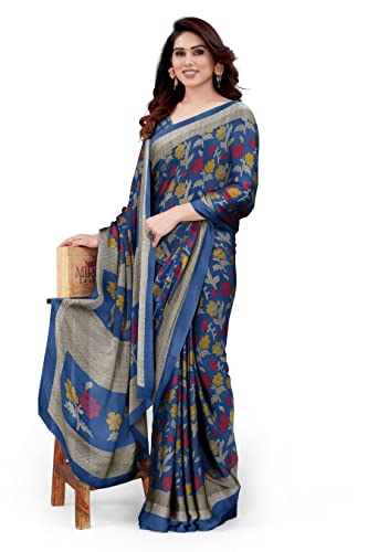 Image of MIRCHI FASHION Saree for Woman Chiffon Floral Printed | Lightweight Daily Wear Women's Sari with Unstitched Blouse Piece (Available in 20 Colors)